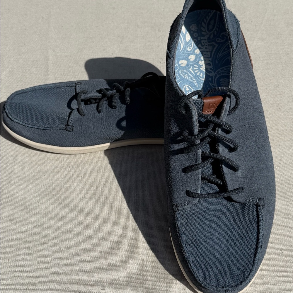 Olukai Manoa Blue leather. Men’s 11.5